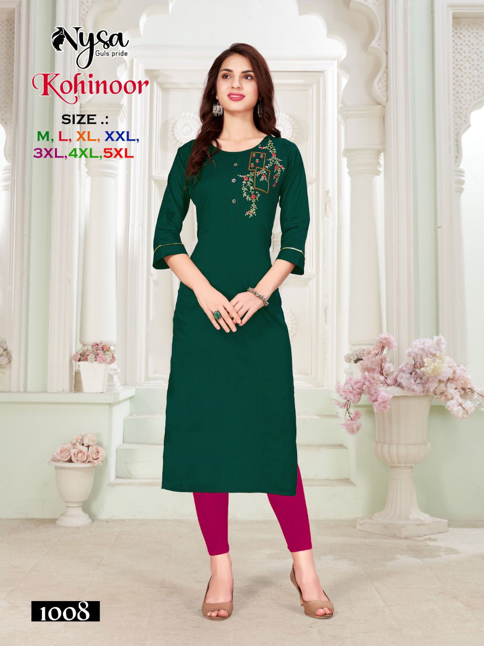 Nysa Kohinoor Ethnic Wear Wholesale Kurti Collection